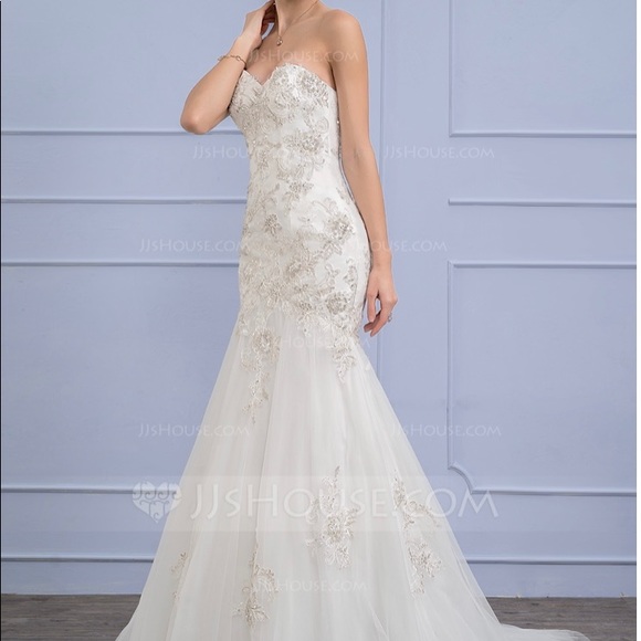 🥀Trumpet Wedding Dress, comes with a dress bag. - Picture 5 of 7